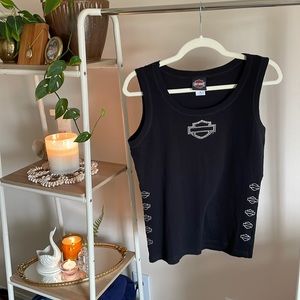 🏍️ Harley-Davidson Bedazzled Tank Top - Centennial Park Edition